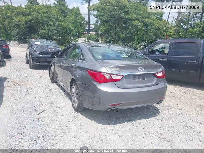 2013 Hyundai Sonata Se 2.0T VIN: 5NPEC4AB8DH778009 Lot: 40000062