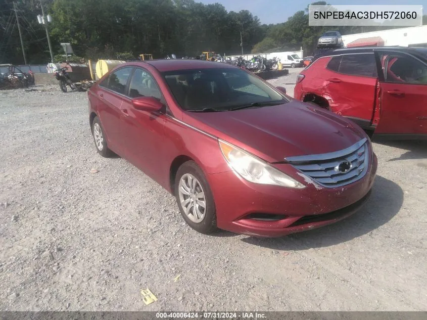 5NPEB4AC3DH572060 2013 Hyundai Sonata Gls