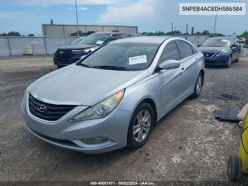 2013 Hyundai Sonata Gls VIN: 5NPEB4AC8DH586584 Lot: 40007471