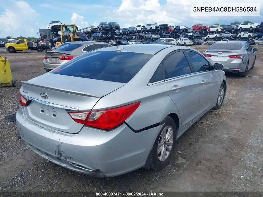 2013 Hyundai Sonata Gls VIN: 5NPEB4AC8DH586584 Lot: 40007471