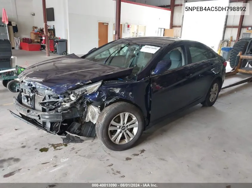 5NPEB4AC5DH798892 2013 Hyundai Sonata Gls