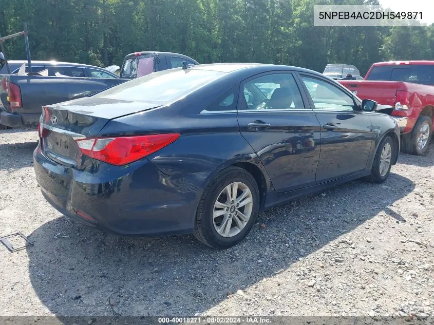 5NPEB4AC2DH549871 2013 Hyundai Sonata Gls