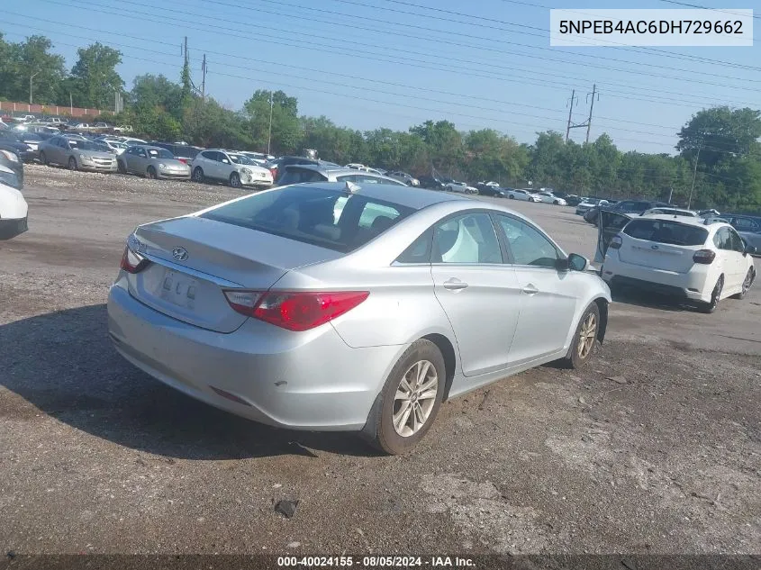 5NPEB4AC6DH729662 2013 Hyundai Sonata Gls