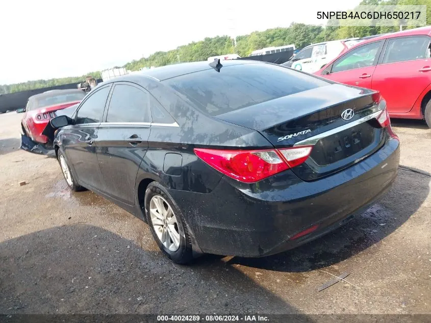 5NPEB4AC6DH650217 2013 Hyundai Sonata Gls