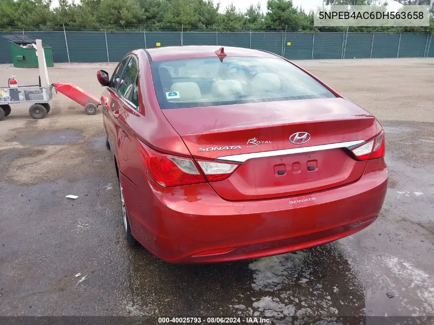 2013 Hyundai Sonata Gls VIN: 5NPEB4AC6DH563658 Lot: 40025793