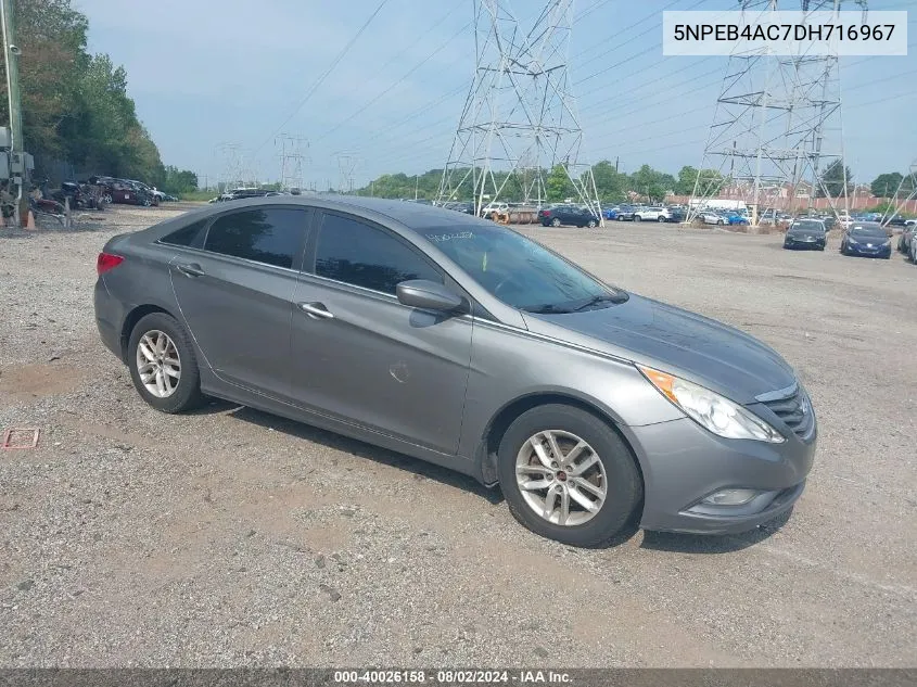 2013 Hyundai Sonata Gls VIN: 5NPEB4AC7DH716967 Lot: 40026158