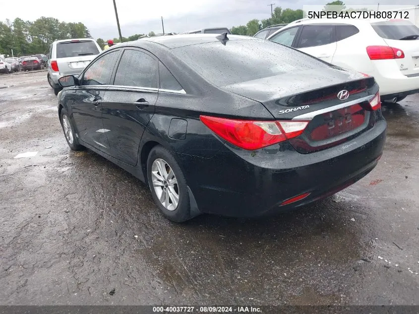 2013 Hyundai Sonata Gls VIN: 5NPEB4AC7DH808712 Lot: 40037727