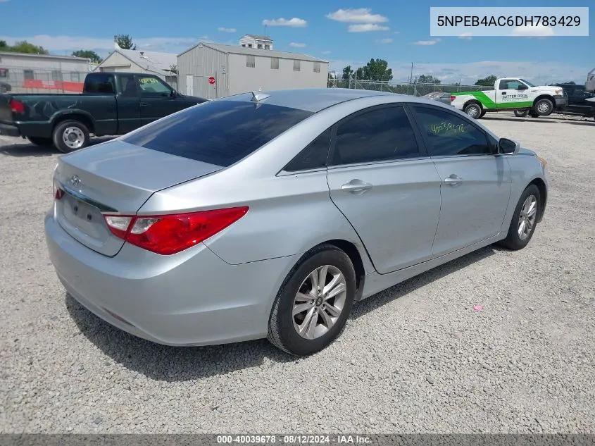 2013 Hyundai Sonata Gls VIN: 5NPEB4AC6DH783429 Lot: 40039678