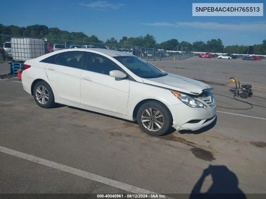 2013 Hyundai Sonata Gls VIN: 5NPEB4AC4DH765513 Lot: 40040961