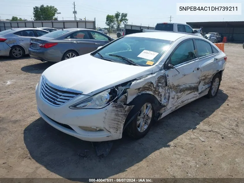 2013 Hyundai Sonata Gls VIN: 5NPEB4AC1DH739211 Lot: 40047531