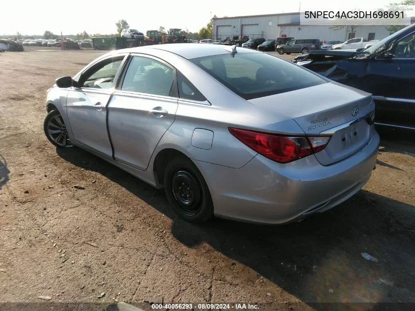 2013 Hyundai Sonata Se VIN: 5NPEC4AC3DH698691 Lot: 40056293