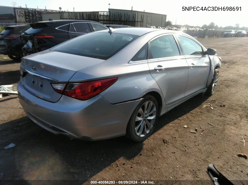 2013 Hyundai Sonata Se VIN: 5NPEC4AC3DH698691 Lot: 40056293