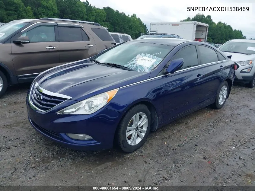 2013 Hyundai Sonata Gls VIN: 5NPEB4ACXDH538469 Lot: 40061654