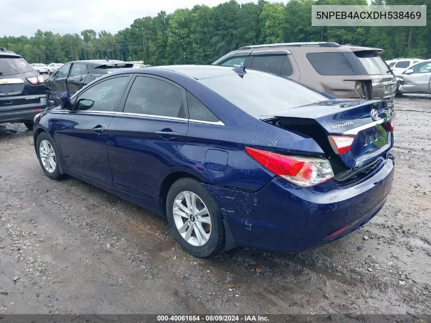 5NPEB4ACXDH538469 2013 Hyundai Sonata Gls