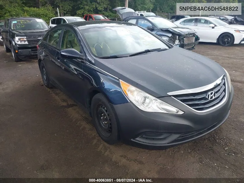 2013 Hyundai Sonata Gls VIN: 5NPEB4AC6DH548822 Lot: 40063851