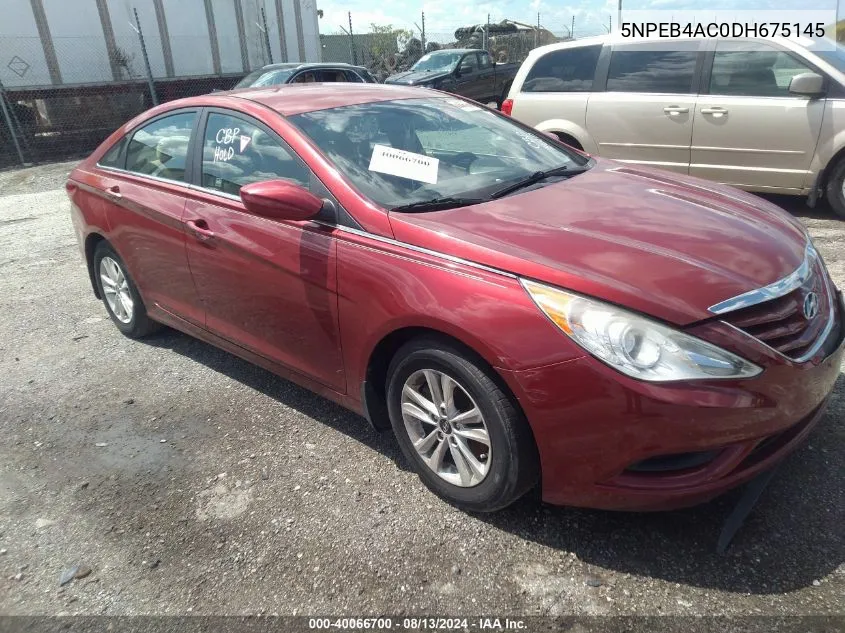 2013 Hyundai Sonata Gls VIN: 5NPEB4AC0DH675145 Lot: 40066700