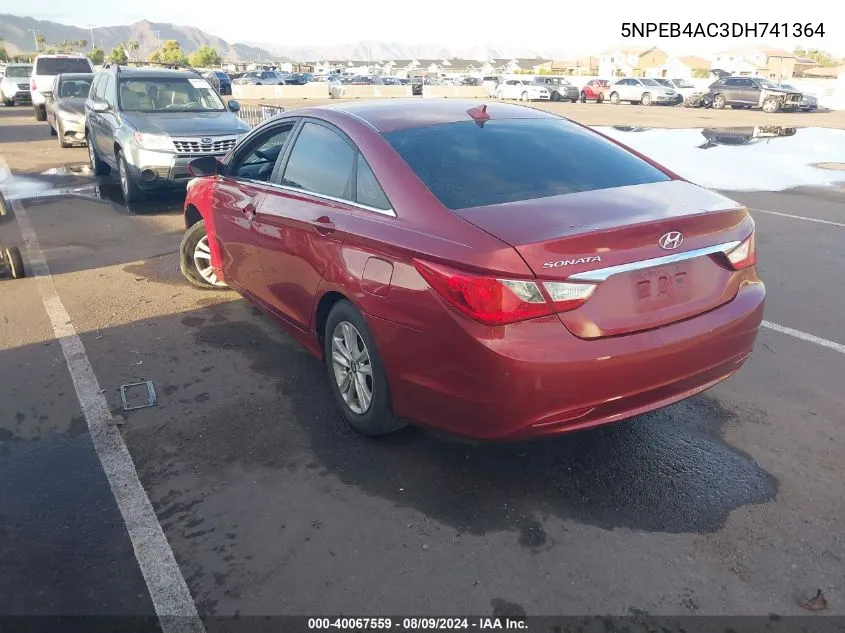 5NPEB4AC3DH741364 2013 Hyundai Sonata Gls