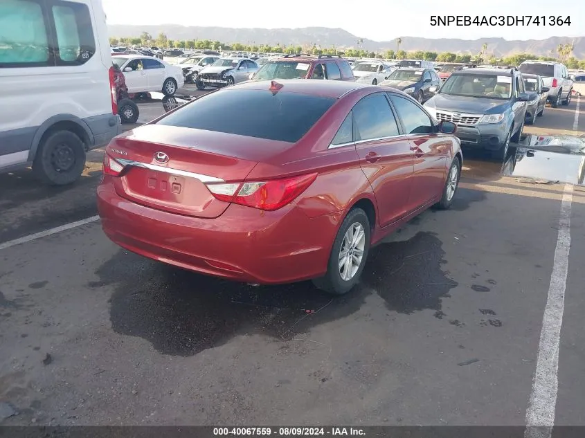 5NPEB4AC3DH741364 2013 Hyundai Sonata Gls