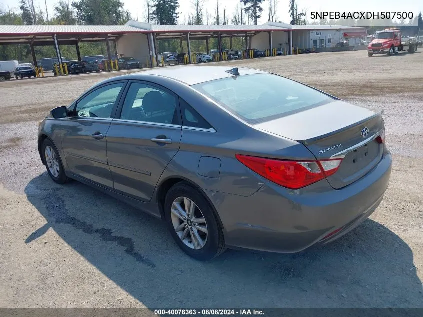 5NPEB4ACXDH507500 2013 Hyundai Sonata Gls