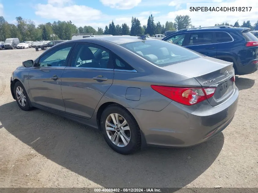 5NPEB4AC4DH518217 2013 Hyundai Sonata Gls