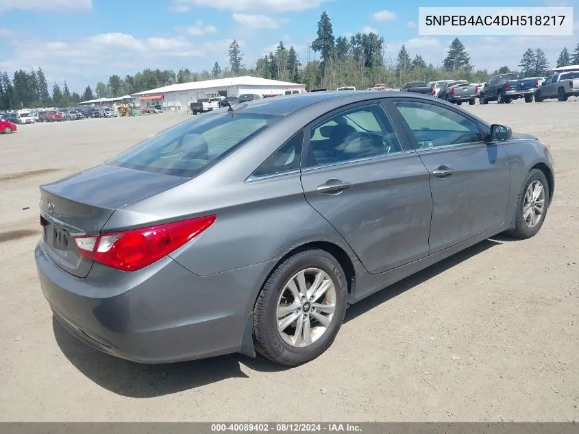 5NPEB4AC4DH518217 2013 Hyundai Sonata Gls