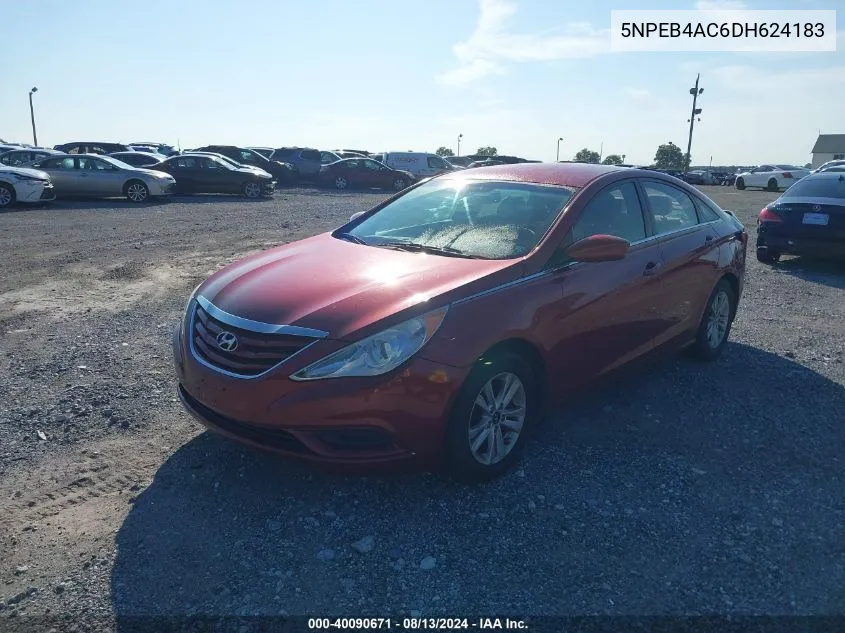 2013 Hyundai Sonata Gls VIN: 5NPEB4AC6DH624183 Lot: 40090671