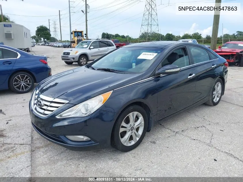 2013 Hyundai Sonata Limited VIN: 5NPEC4AC8DH547863 Lot: 40091831