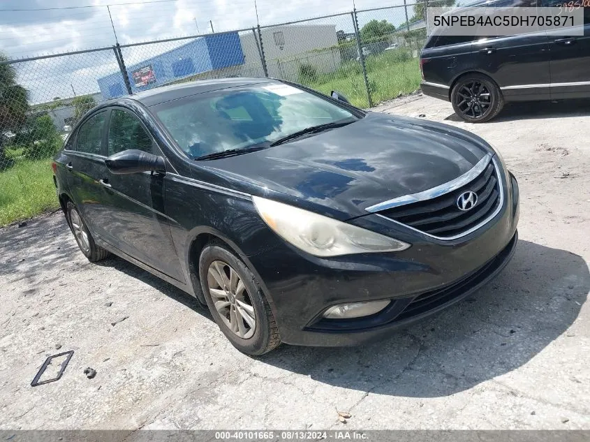 2013 Hyundai Sonata Gls VIN: 5NPEB4AC5DH705871 Lot: 40101665