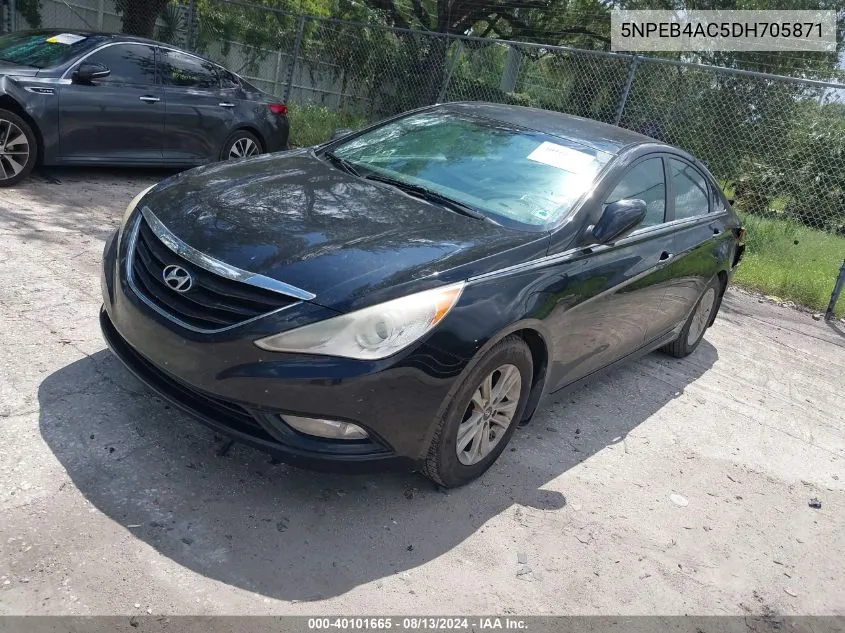 2013 Hyundai Sonata Gls VIN: 5NPEB4AC5DH705871 Lot: 40101665