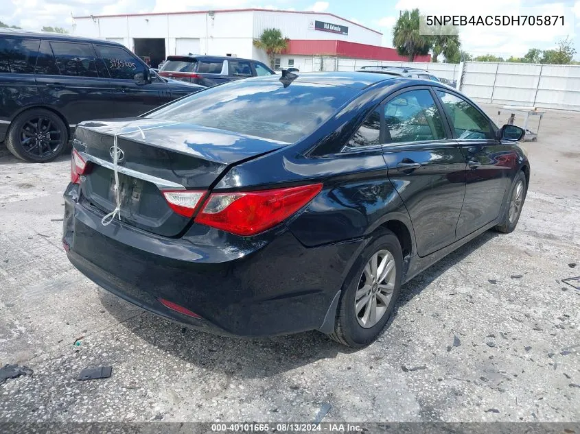 2013 Hyundai Sonata Gls VIN: 5NPEB4AC5DH705871 Lot: 40101665