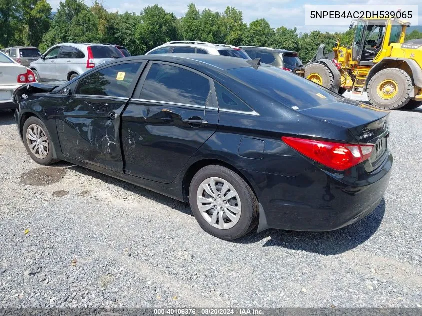 2013 Hyundai Sonata Gls VIN: 5NPEB4AC2DH539065 Lot: 40106376