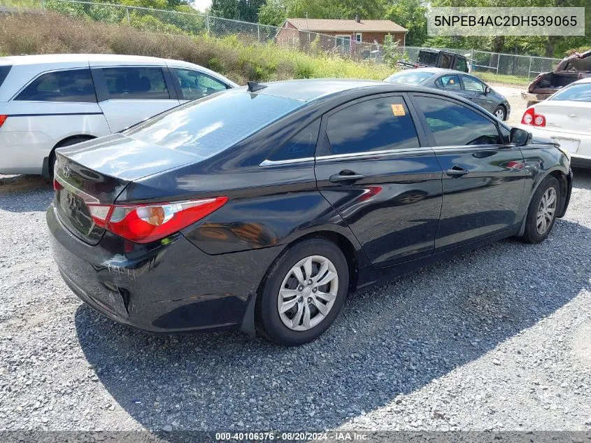 2013 Hyundai Sonata Gls VIN: 5NPEB4AC2DH539065 Lot: 40106376