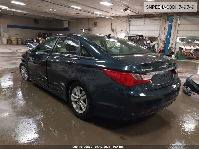 5NPEB4AC8DH749749 2013 Hyundai Sonata Gls