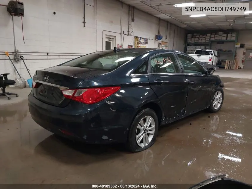 5NPEB4AC8DH749749 2013 Hyundai Sonata Gls