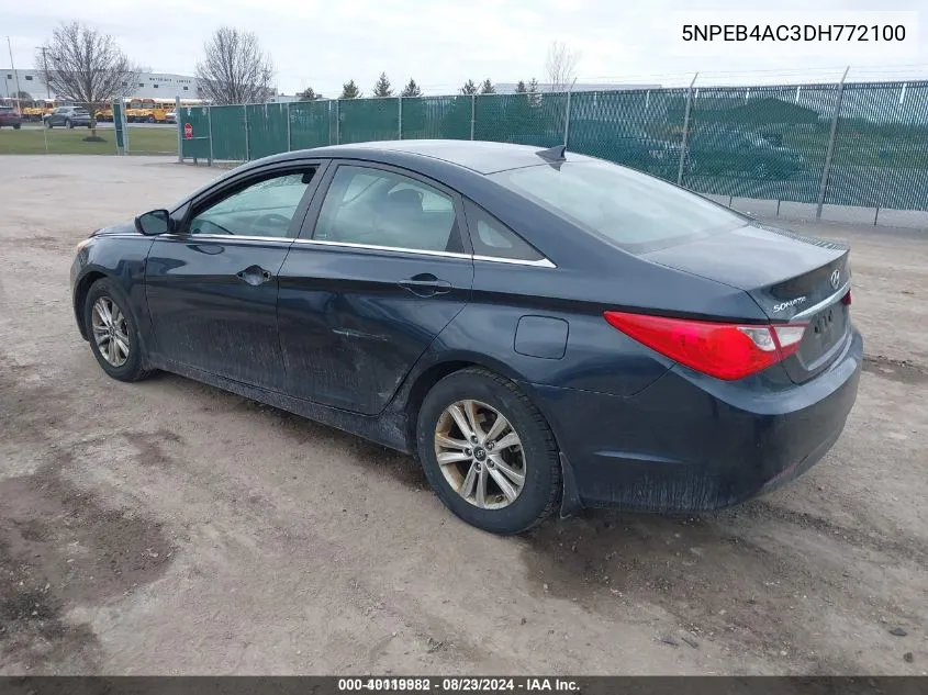 2013 Hyundai Sonata Gls VIN: 5NPEB4AC3DH772100 Lot: 40119982