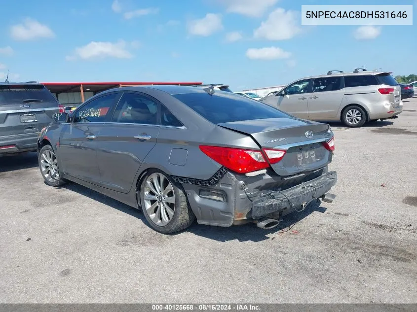 5NPEC4AC8DH531646 2013 Hyundai Sonata Se