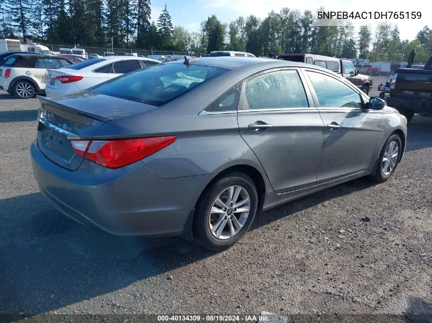 2013 Hyundai Sonata Gls VIN: 5NPEB4AC1DH765159 Lot: 40134309