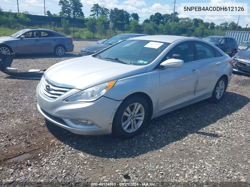 2013 Hyundai Sonata Gls VIN: 5NPEB4AC0DH612126 Lot: 40134883