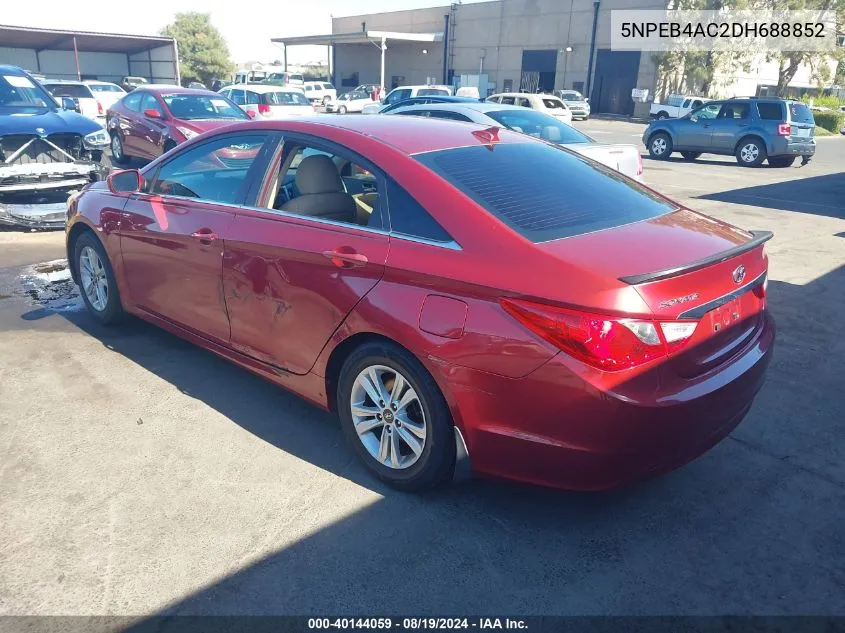 5NPEB4AC2DH688852 2013 Hyundai Sonata Gls