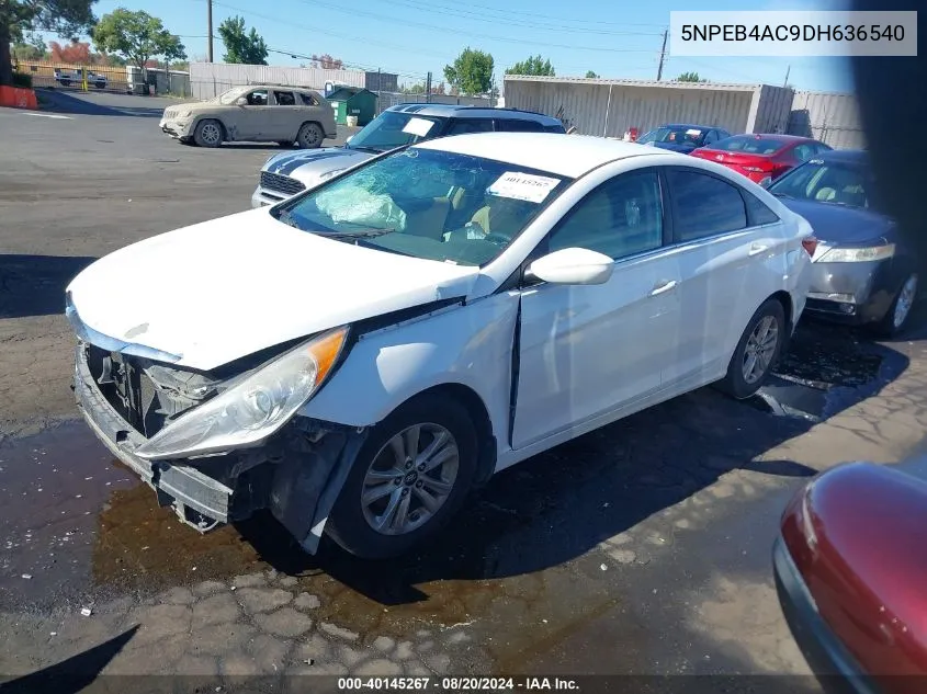 2013 Hyundai Sonata Gls VIN: 5NPEB4AC9DH636540 Lot: 40145267