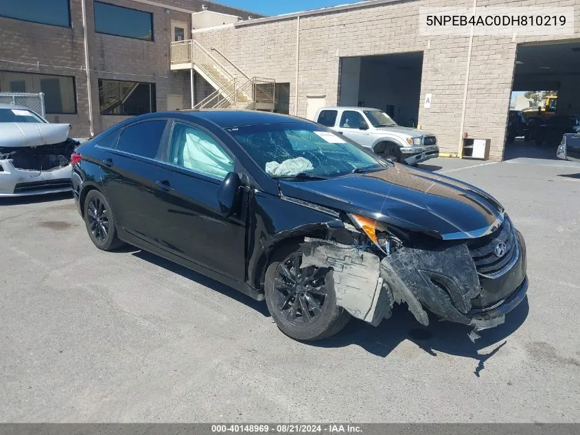 5NPEB4AC0DH810219 2013 Hyundai Sonata Gls