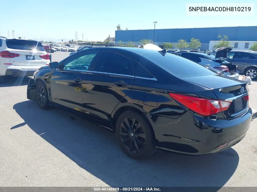 5NPEB4AC0DH810219 2013 Hyundai Sonata Gls