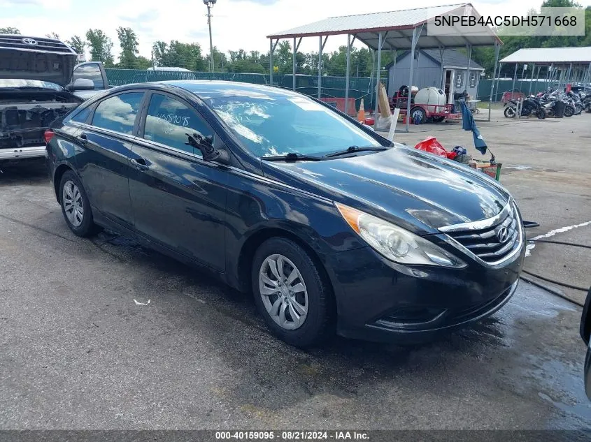 2013 Hyundai Sonata Gls VIN: 5NPEB4AC5DH571668 Lot: 40159095