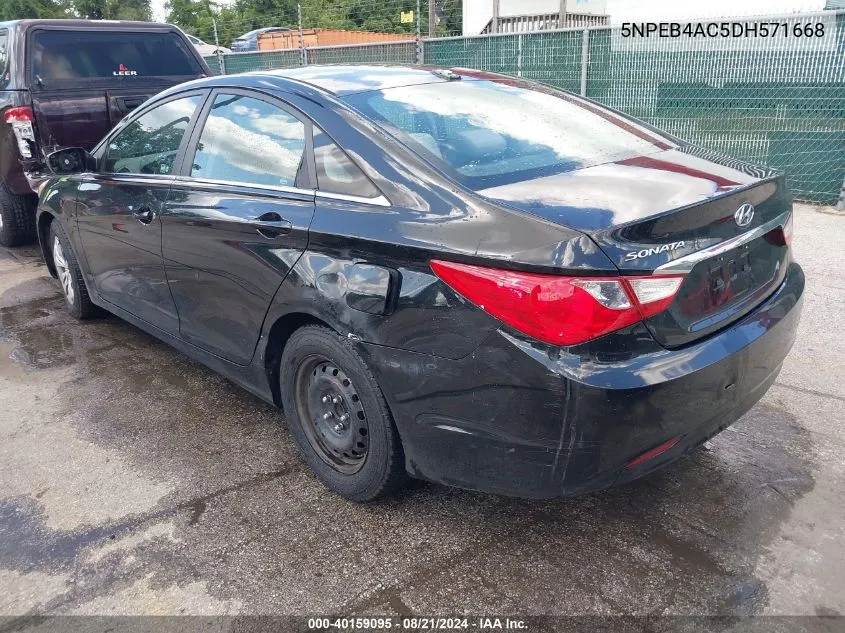 5NPEB4AC5DH571668 2013 Hyundai Sonata Gls