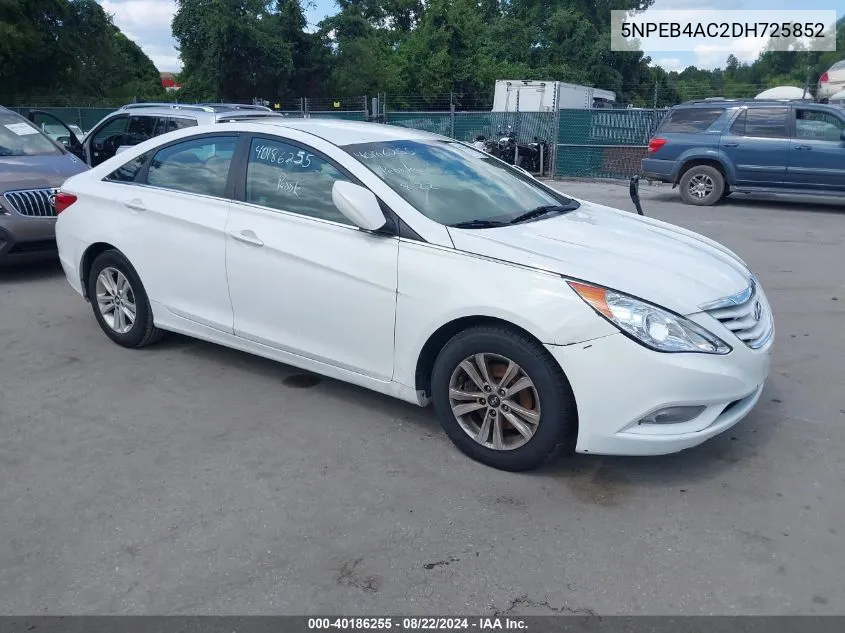 5NPEB4AC2DH725852 2013 Hyundai Sonata Gls