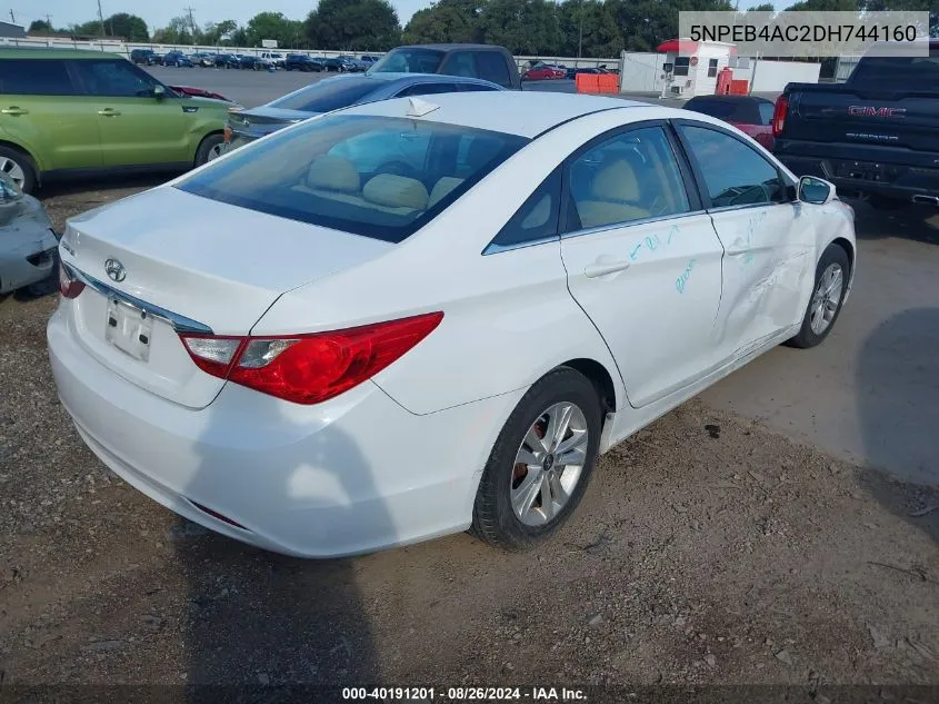 5NPEB4AC2DH744160 2013 Hyundai Sonata Gls