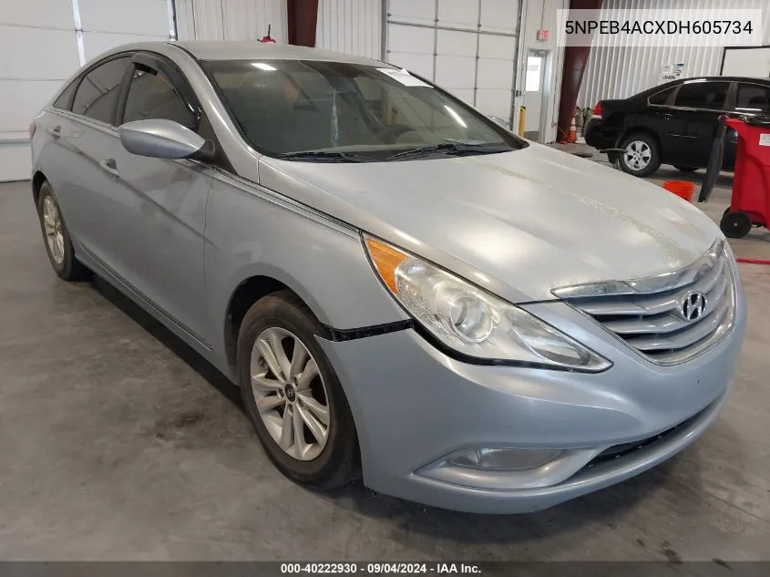 2013 Hyundai Sonata Gls VIN: 5NPEB4ACXDH605734 Lot: 40222930