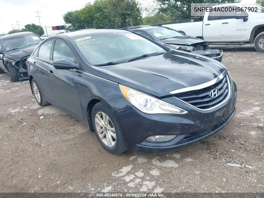 2013 Hyundai Sonata Gls VIN: 5NPEB4AC0DH567902 Lot: 40248876