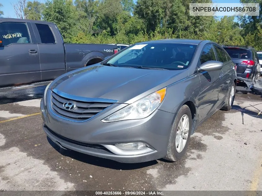 2013 Hyundai Sonata Gls VIN: 5NPEB4AC0DH586708 Lot: 40253666