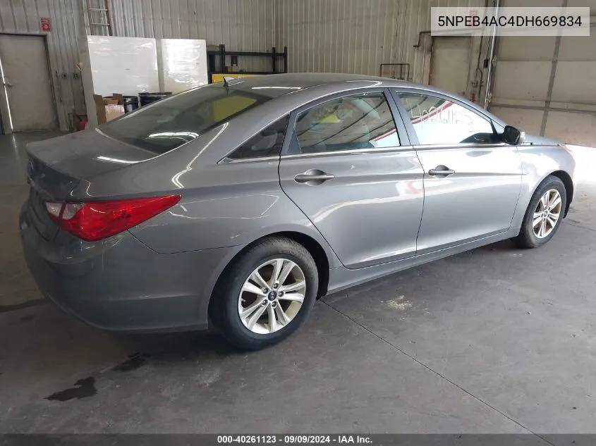 2013 Hyundai Sonata Gls VIN: 5NPEB4AC4DH669834 Lot: 40261123